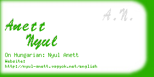 anett nyul business card
